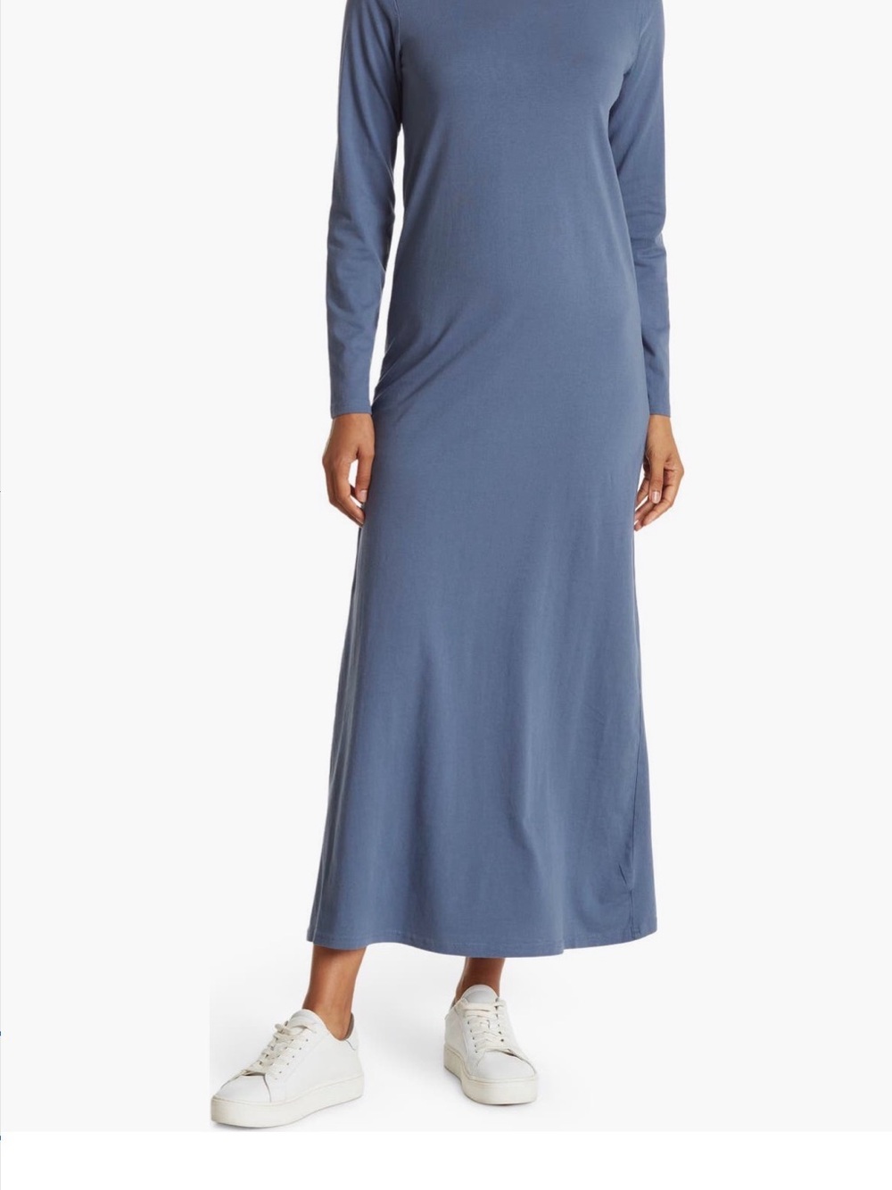 Melrose and Market Crewneck dress in Slate Blue